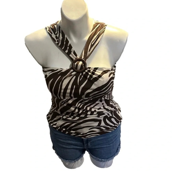 Women’s Michael Kors Halter Top Size Large - Picture 1 of 5